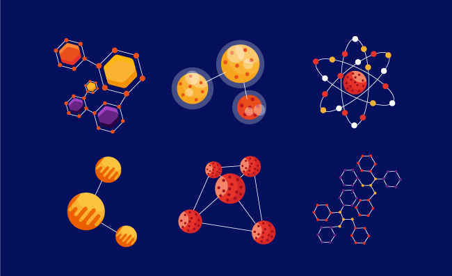 分子结构DNA图案设计元素
