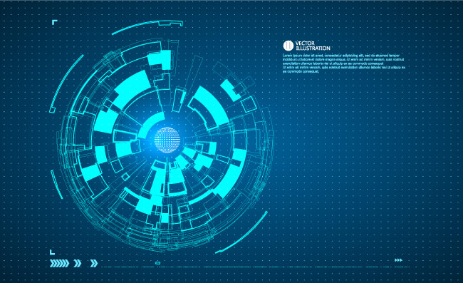 矢量科技空间简单背景元素素材