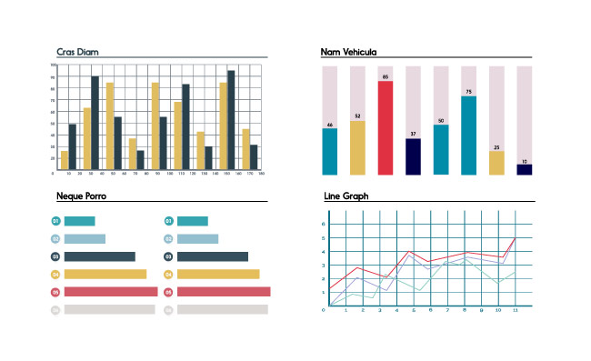 4款数据图表素材
