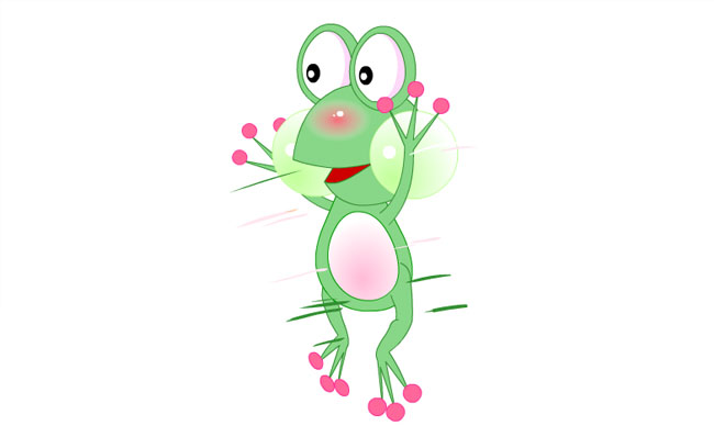 转圈的青蛙卡通动漫表情动作an动画素材