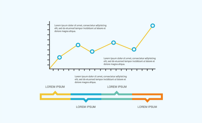 矢量简单图表素材