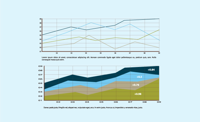 矢量数据图表素材