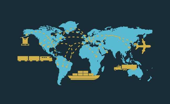 世界地图交通运输统计图表