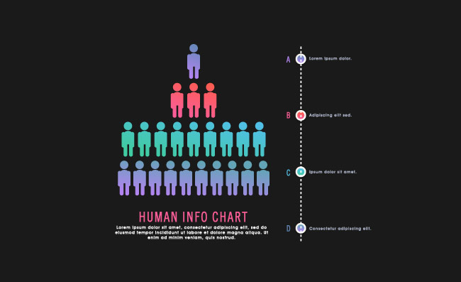 数据人数图表素材元素