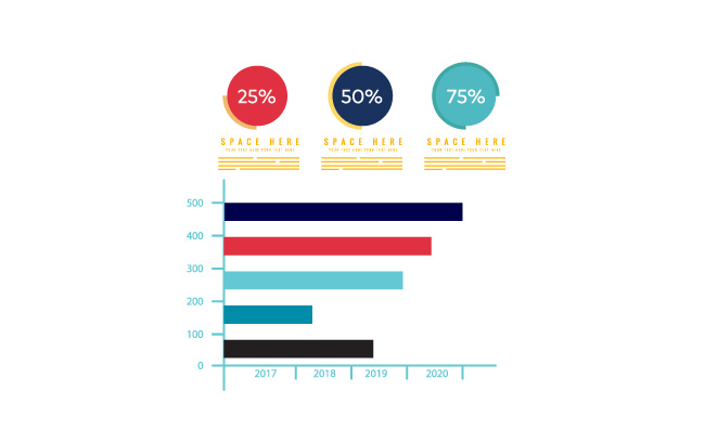 数据图表矢量图素材