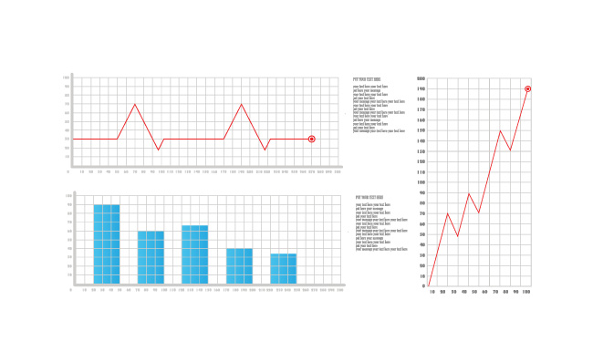 数据信息统计图矢量素材