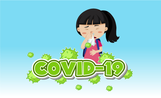 病毒传染的儿童流鼻涕元素
