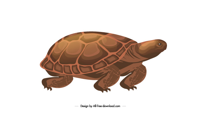 海龟动物卡通素材矢量元素