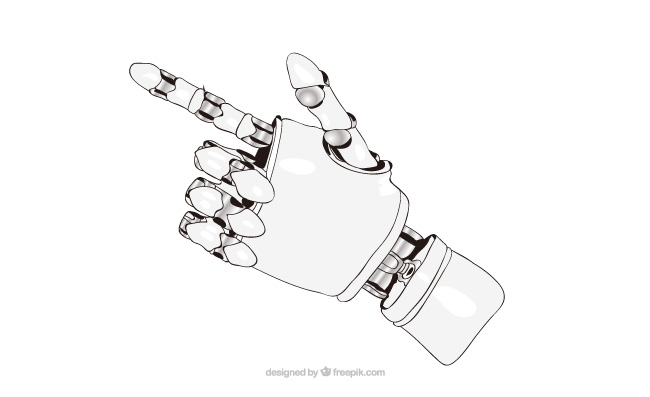 机器人的手矢量AI_图片