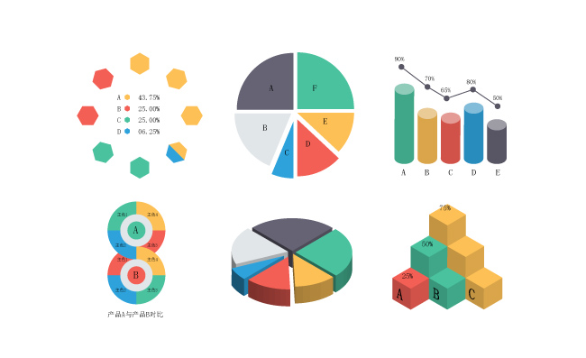 几款数据图表素材