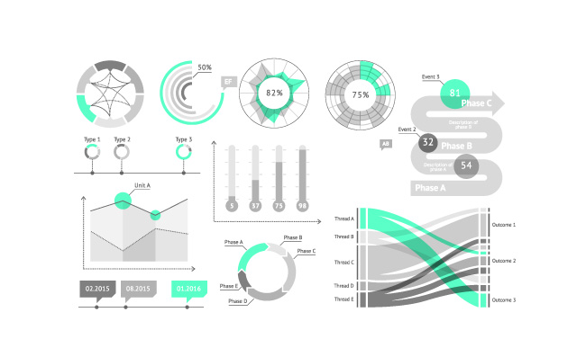 信息图表矢量图设计素材
