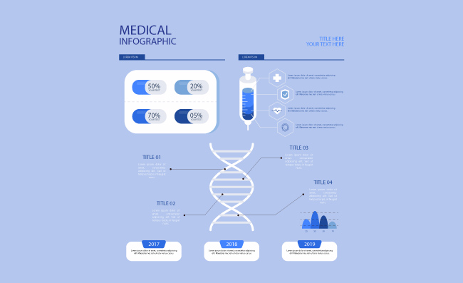医疗元素图表素材