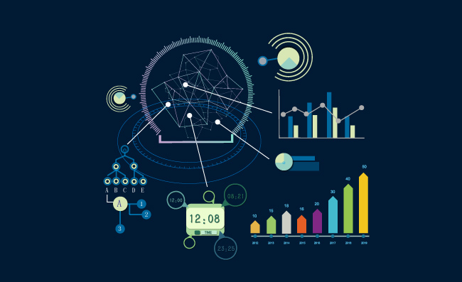智慧科技数据图表素材