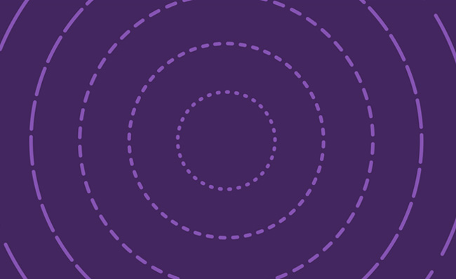 紫色卡通圆圈断线条特效背景MG动画模板素材