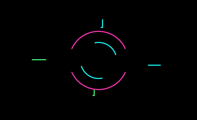 卡通断线圆圈特效MG动漫背景ae模板素材