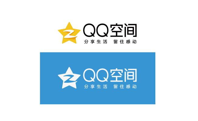 QQ空间logo标志图矢量下载