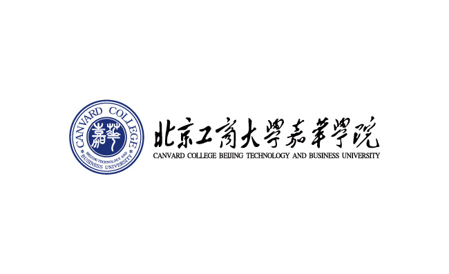 北京工商大学嘉华学院校徽标志AI矢量