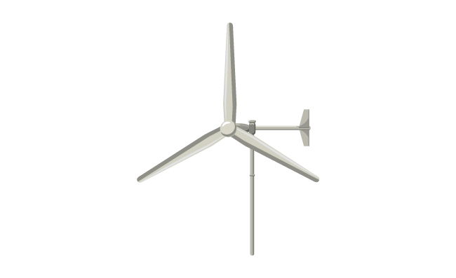 电力生产大风车风车发电生产图标