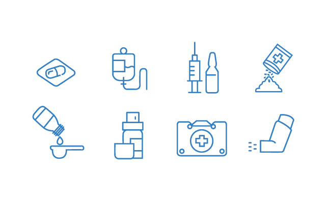 化学医疗器械药品图标医用元素