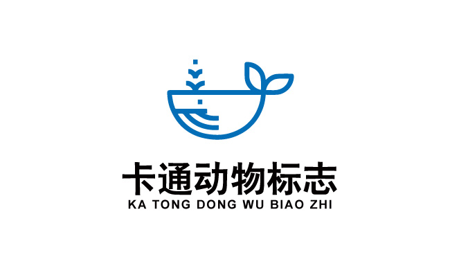 卡通动物海洋鲸logo图片