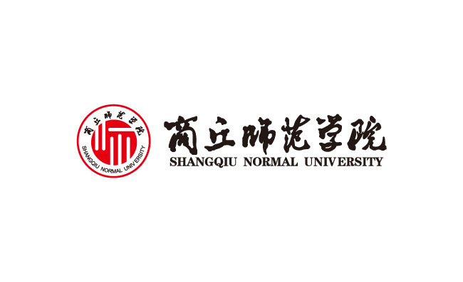 商丘师范学院校徽标志图标矢量