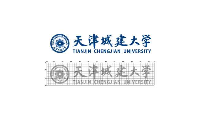 天津城建大学logo标志矢量图片