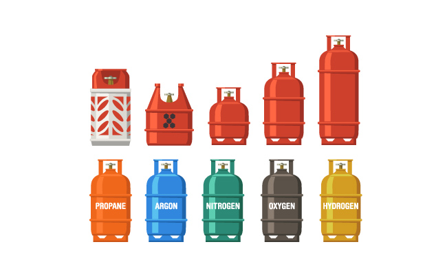液化气体和燃料储存罐体图标