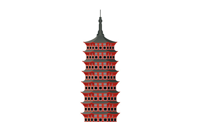 北京标志性建筑北京雁栖塔