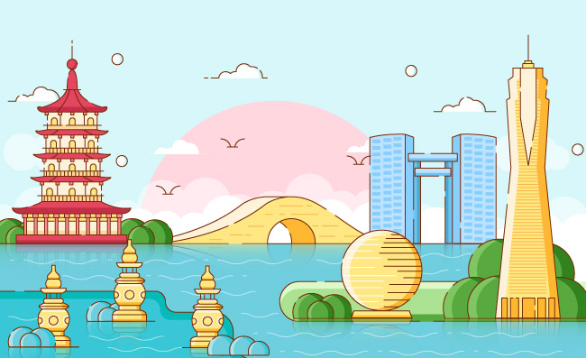 杭州旅游城市地标建筑MBE插图
