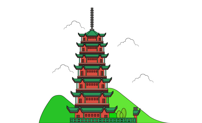 中国塔建筑图片