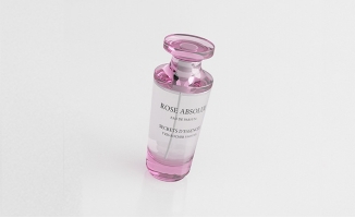 玻璃瓶装香水C4D模型化妆