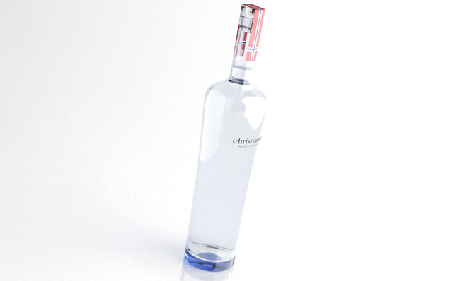 高端白酒酒瓶造型设计C4D三维模型素材