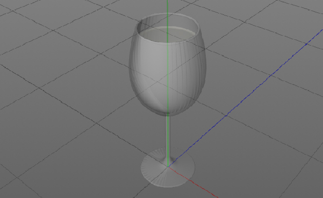 高脚杯红酒杯子三维C4D模型素材