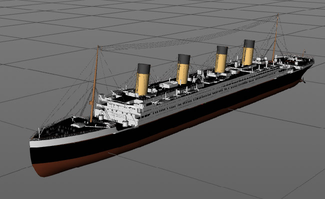 远洋运输船海上运输油轮三维模型