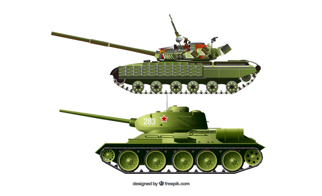 坦克军事机械车辆矢量