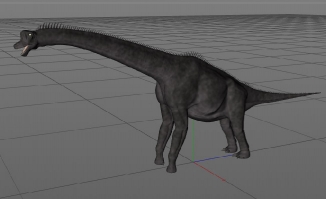 大型恐龙腕龙三维模型素