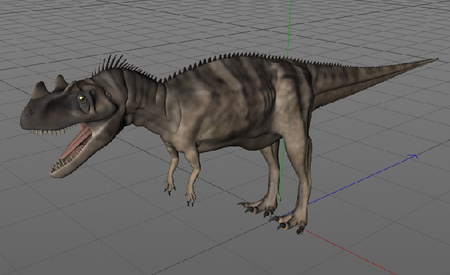 凶残食肉恐龙角鼻龙三维模型素材