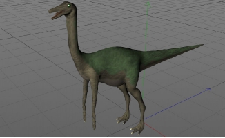 似鸡龙远古恐龙模型三维