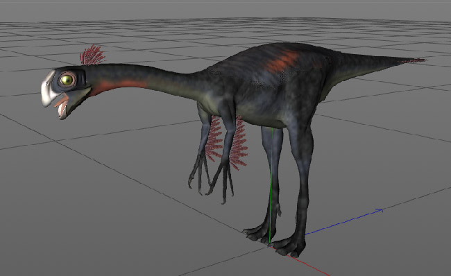 体型庞大巨盗龙恐龙三维模型