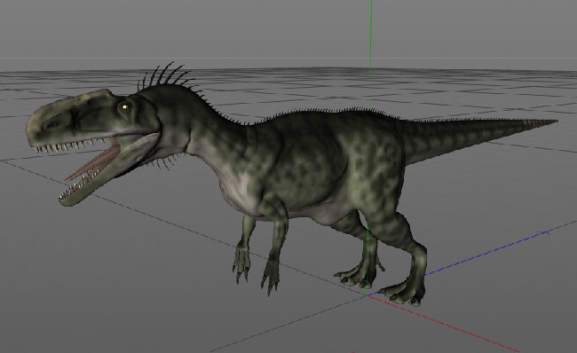 单脊龙斑龙超科恐龙三维模型
