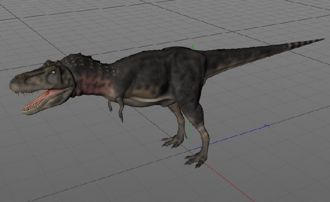 特暴龙大型兽脚亚目恐龙三维模型
