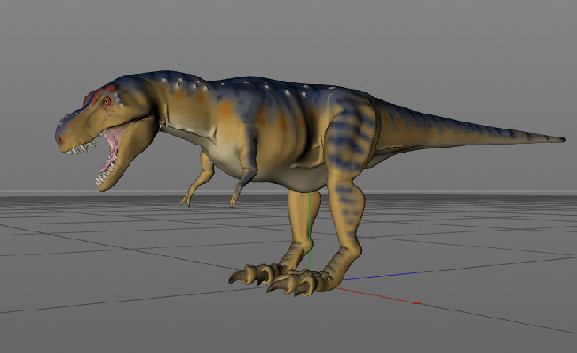 霸王龙雷克斯暴龙大型恐龙三维模型