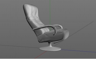 老板椅皮革座椅造型C4D三维模型