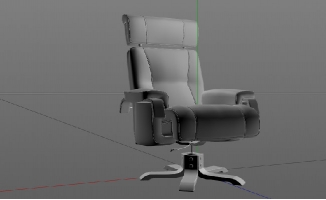 高端皮革椅子办公家具三维模型素材