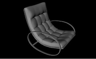 圆底座摇椅造型三维模型素材