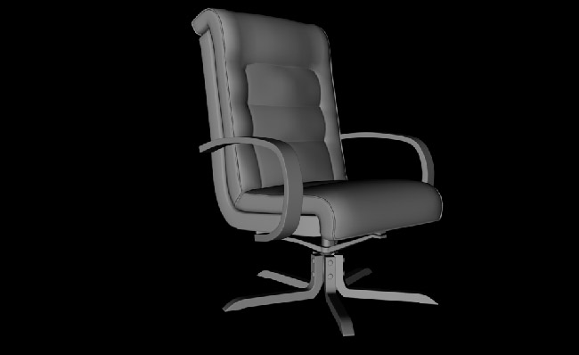 办公皮椅商务办公椅子三维模型