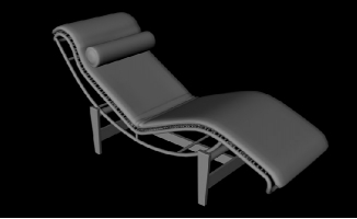 休闲躺椅造型C4D模型