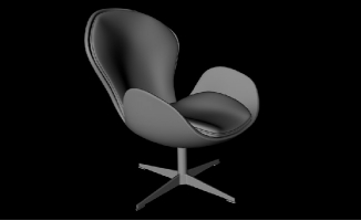 现代创意椅子简单大气商务椅三维模型