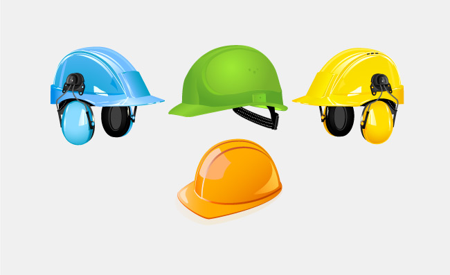 建筑施工设备安全帽素材
