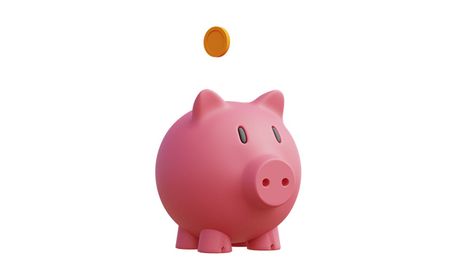 小猪储钱罐立体三维图标动画视频模板素材